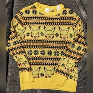 Kids Size Medium Pokemon Pikachu Sweater Brand New